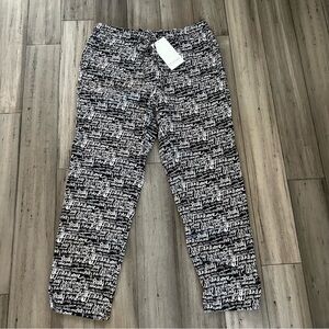 NWT Wildfang Black White Essential Drawstring Pant